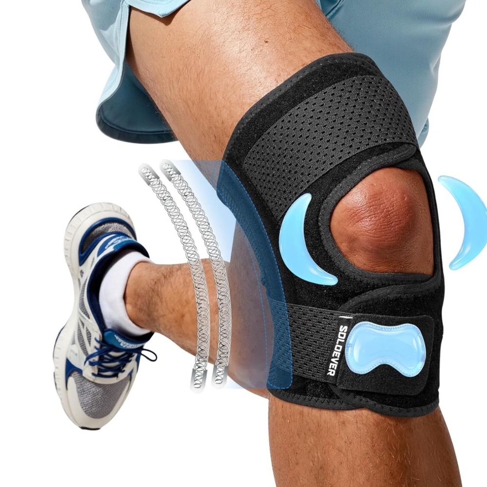 Solcover Knee Brace Support Stabilizer Running Workouts Pain Relief XXLarge‎